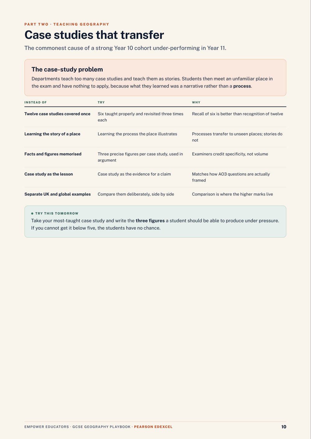 Page 10 of GCSE Geography — Pearson Edexcel