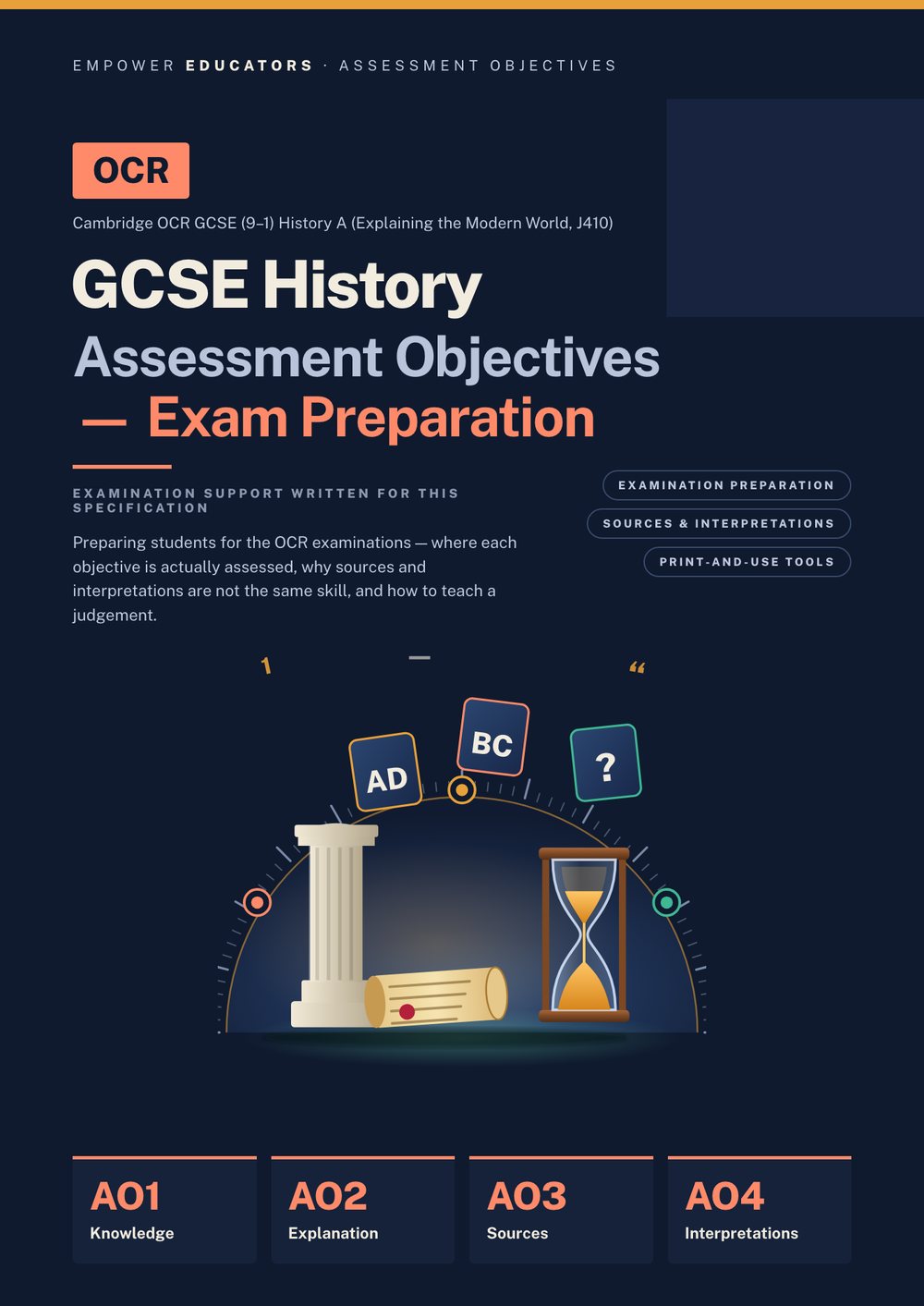 Page 1 of OCR GCSE History Assessment Objectives — Exam Preparation
