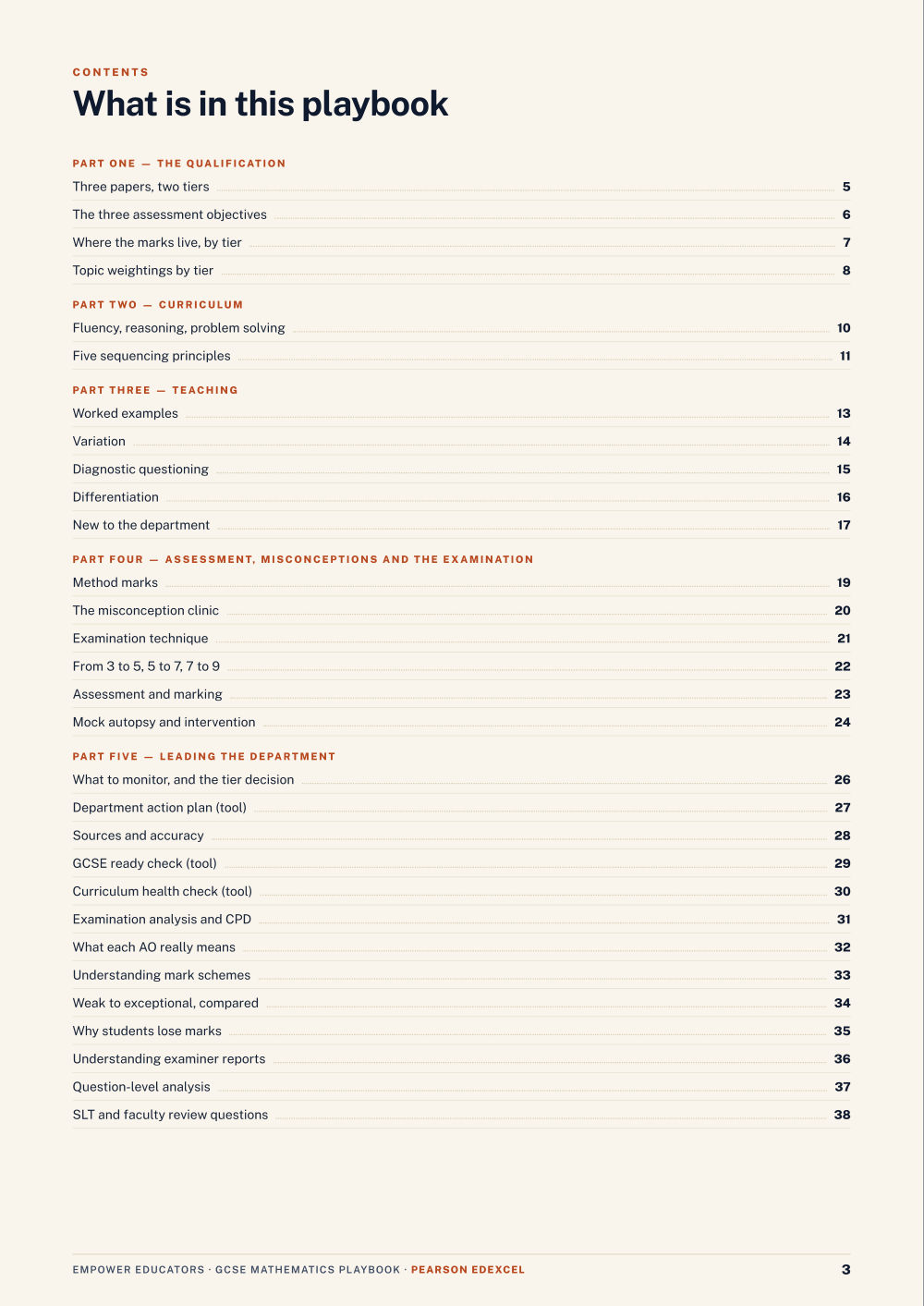 Page 3 of GCSE Mathematics — Pearson Edexcel