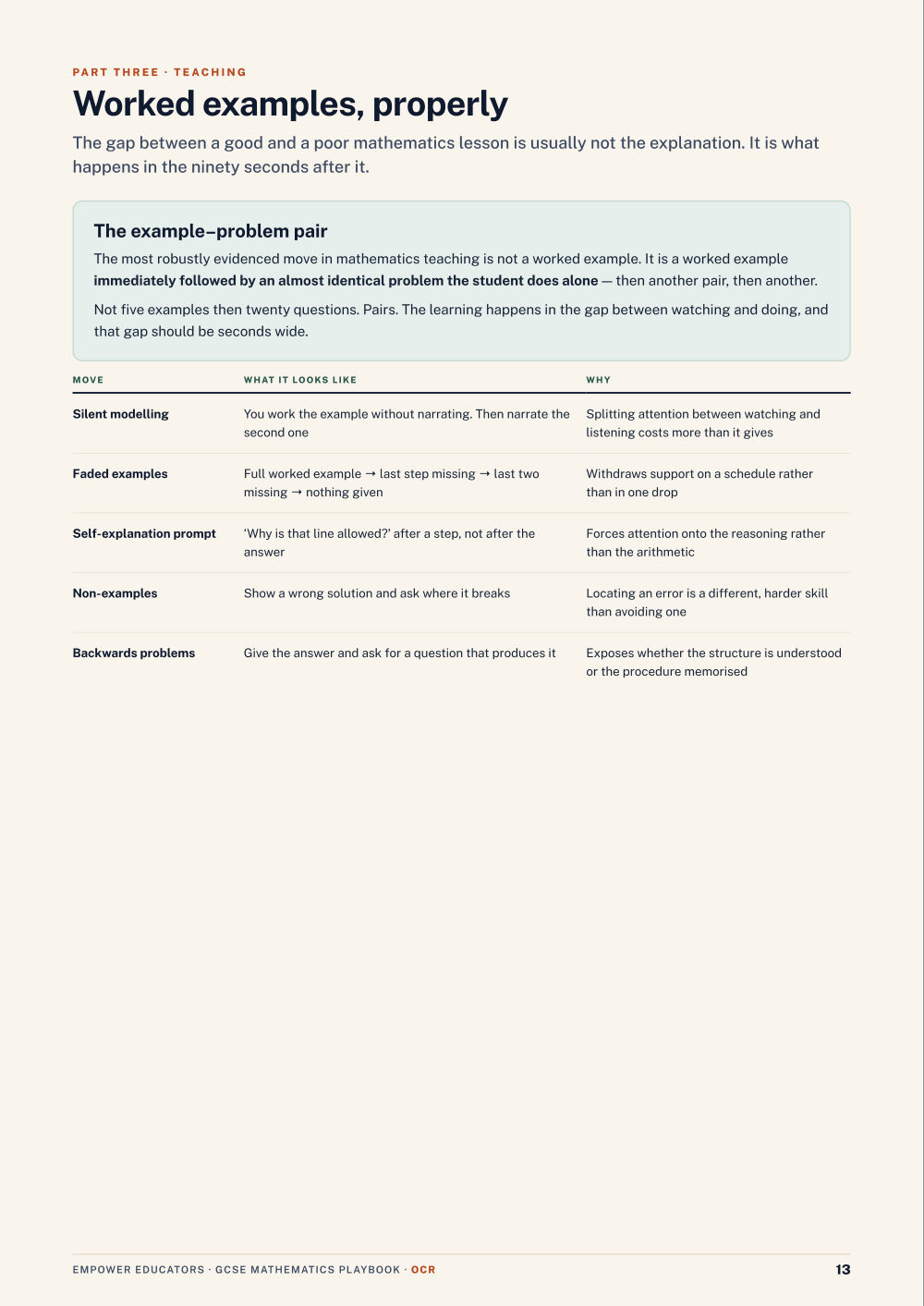 Page 13 of GCSE Mathematics — OCR
