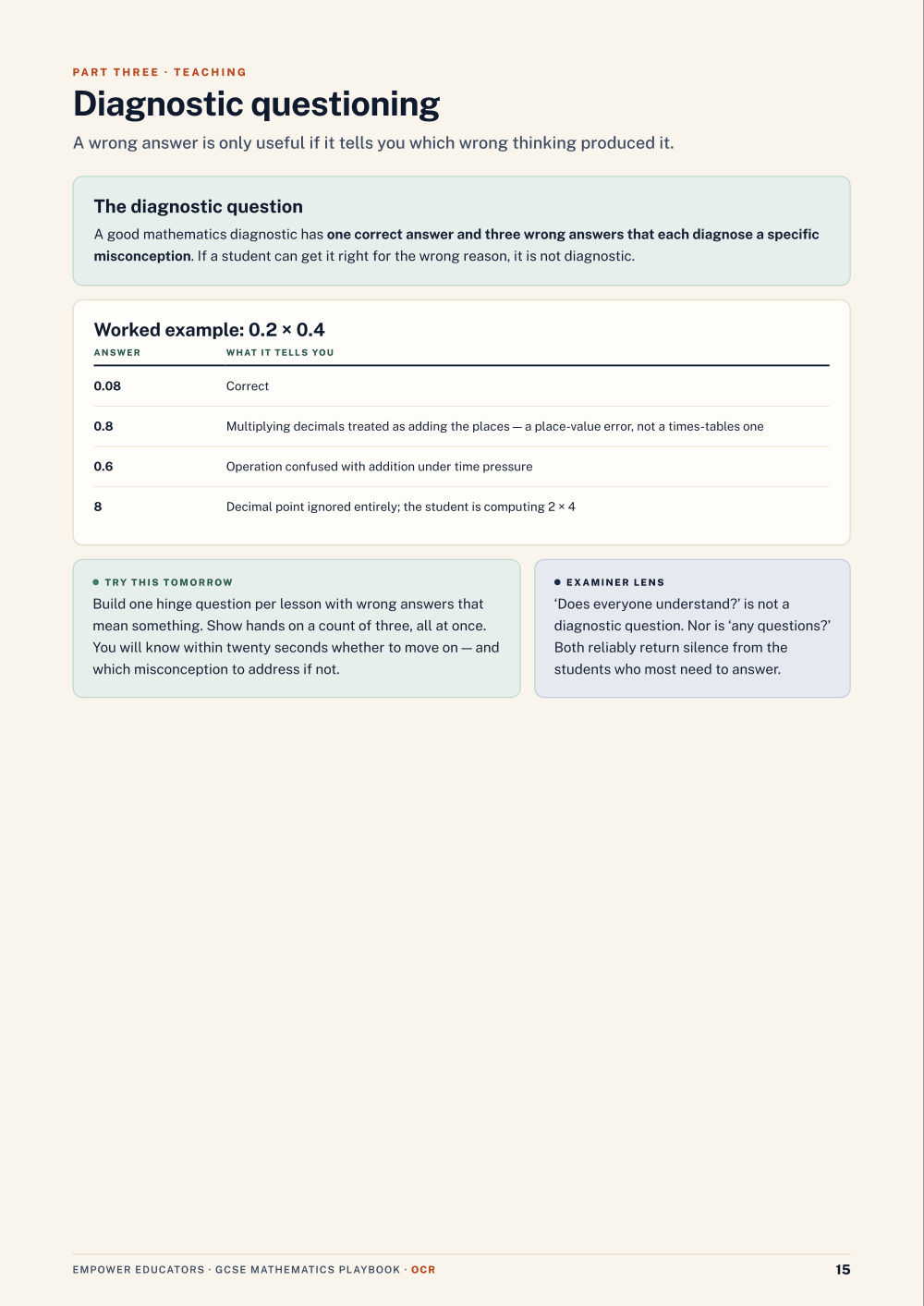 Page 15 of GCSE Mathematics — OCR