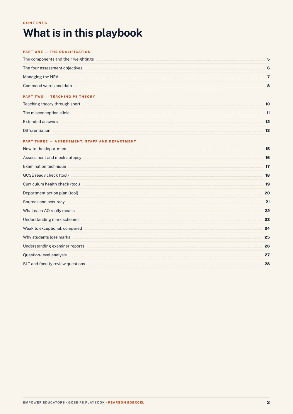 Page 3 of GCSE Physical Education — Pearson Edexcel