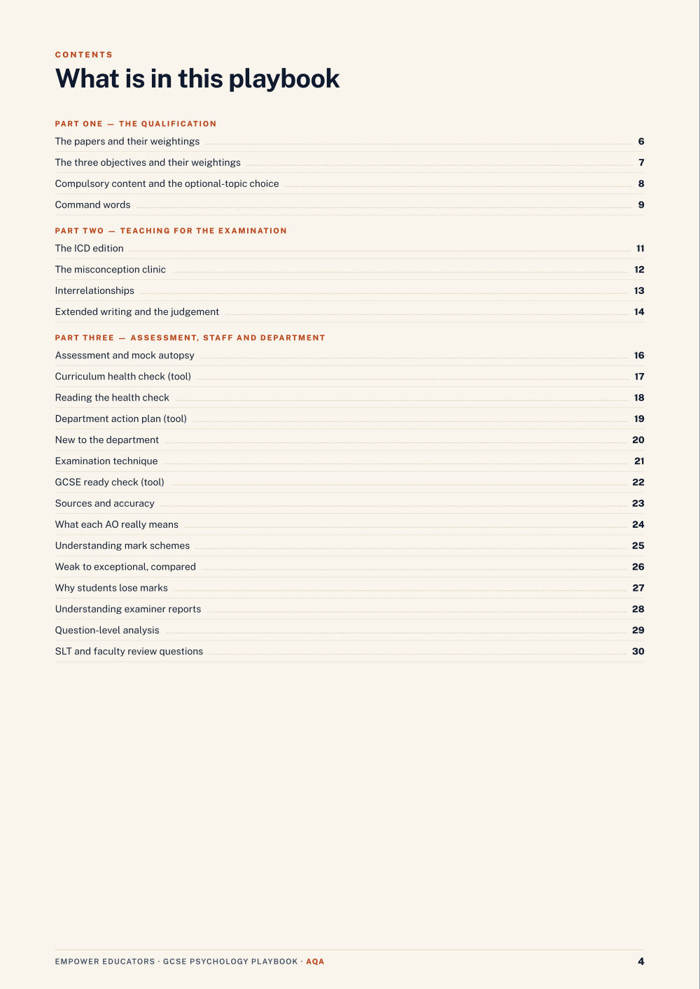 Page 4 of AQA GCSE Psychology Assessment Objectives — Exam Preparation