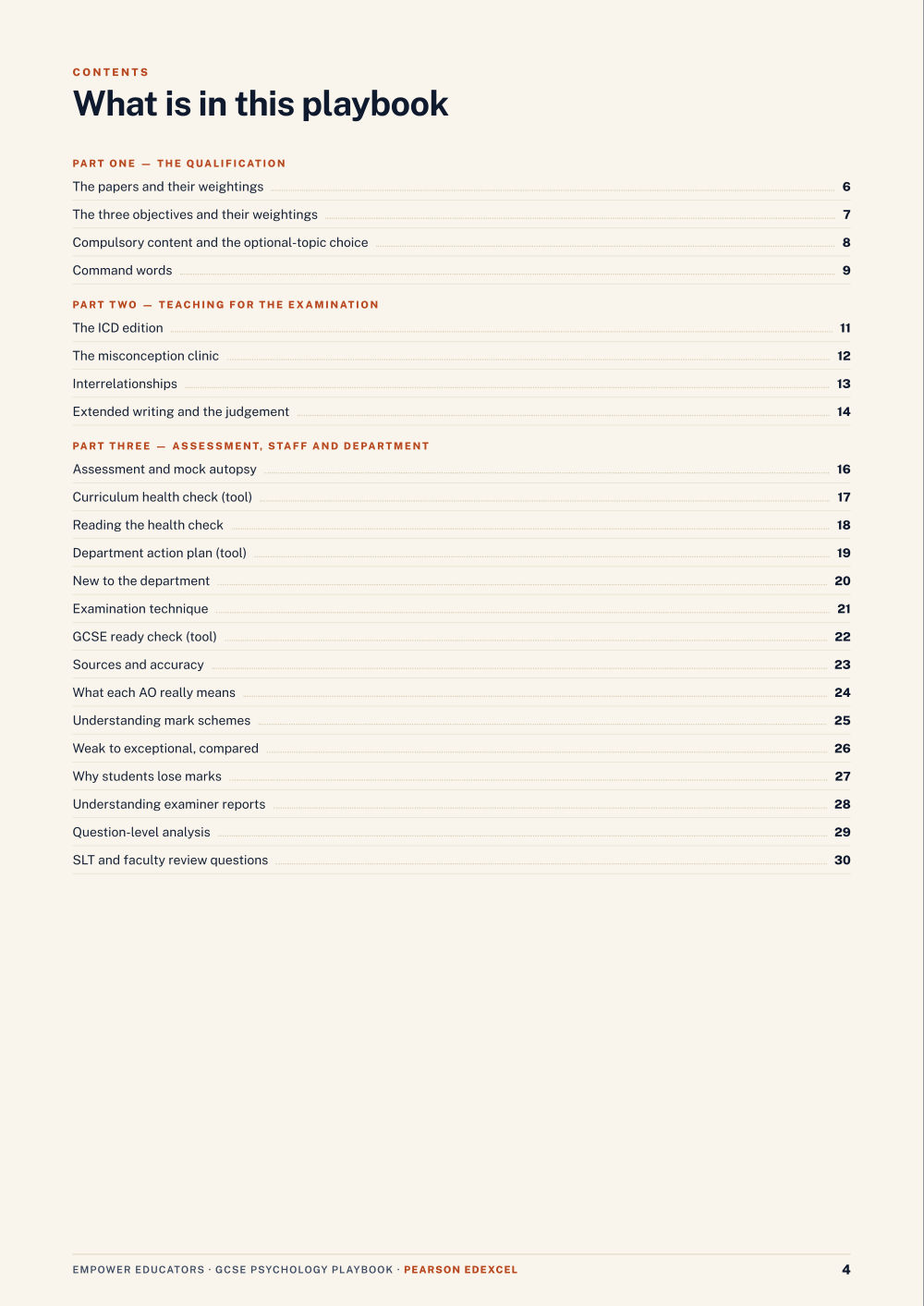 Page 4 of Pearson Edexcel GCSE Psychology Assessment Objectives — Exam Preparation