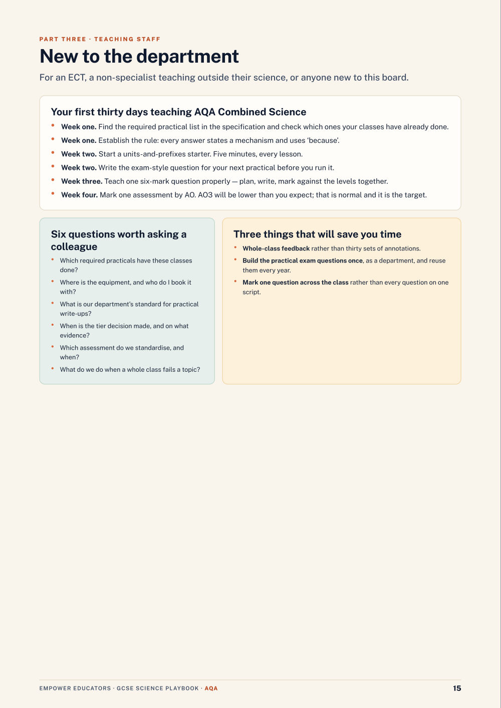 Page 15 of GCSE Science — AQA