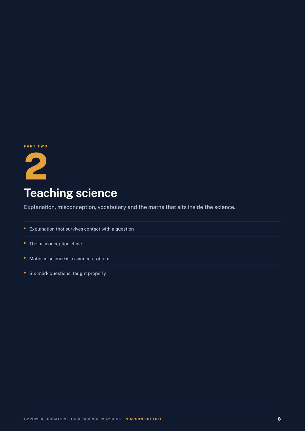 Page 8 of GCSE Science — Pearson Edexcel