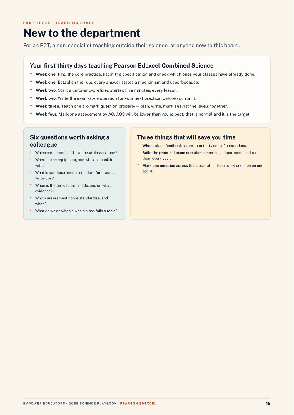 Page 15 of GCSE Science — Pearson Edexcel