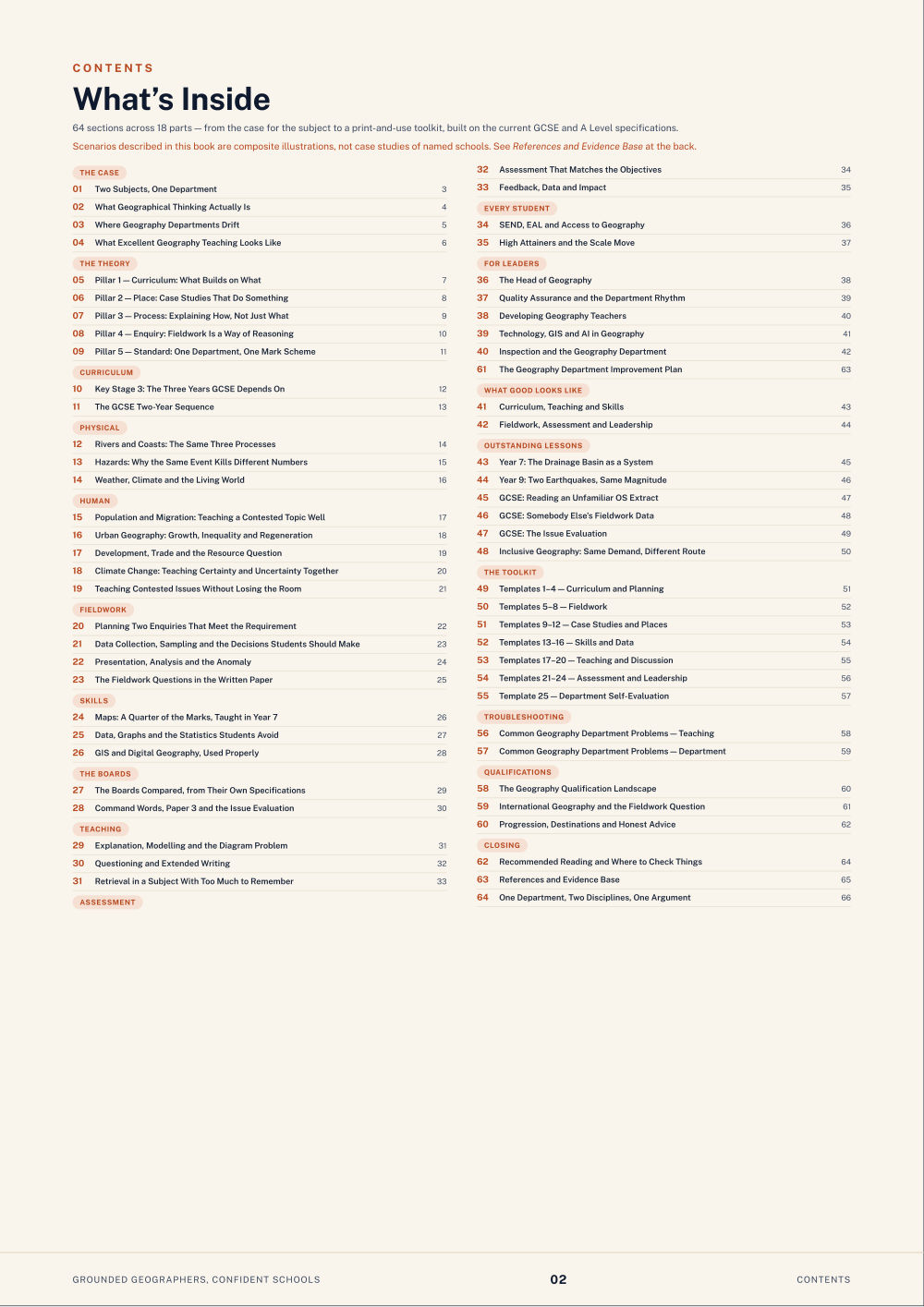 Page 2 of Grounded Geographers, Confident Schools