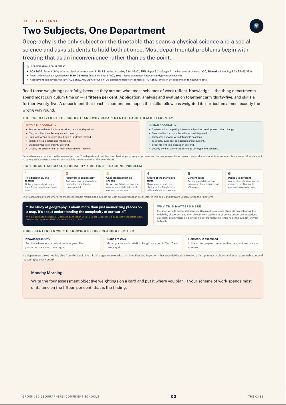 Page 3 of Grounded Geographers, Confident Schools