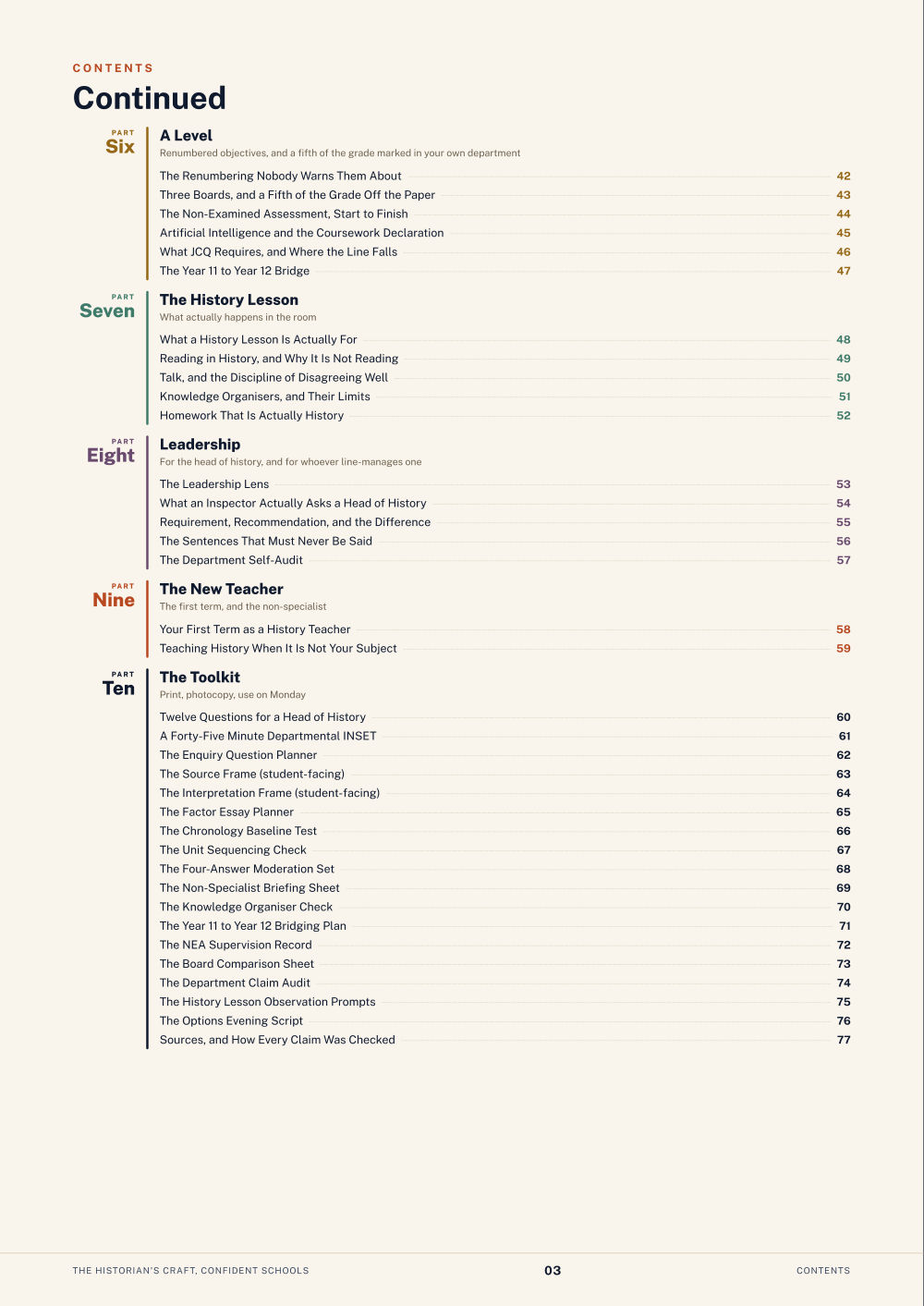 Page 3 of The Historian's Craft, Confident Schools