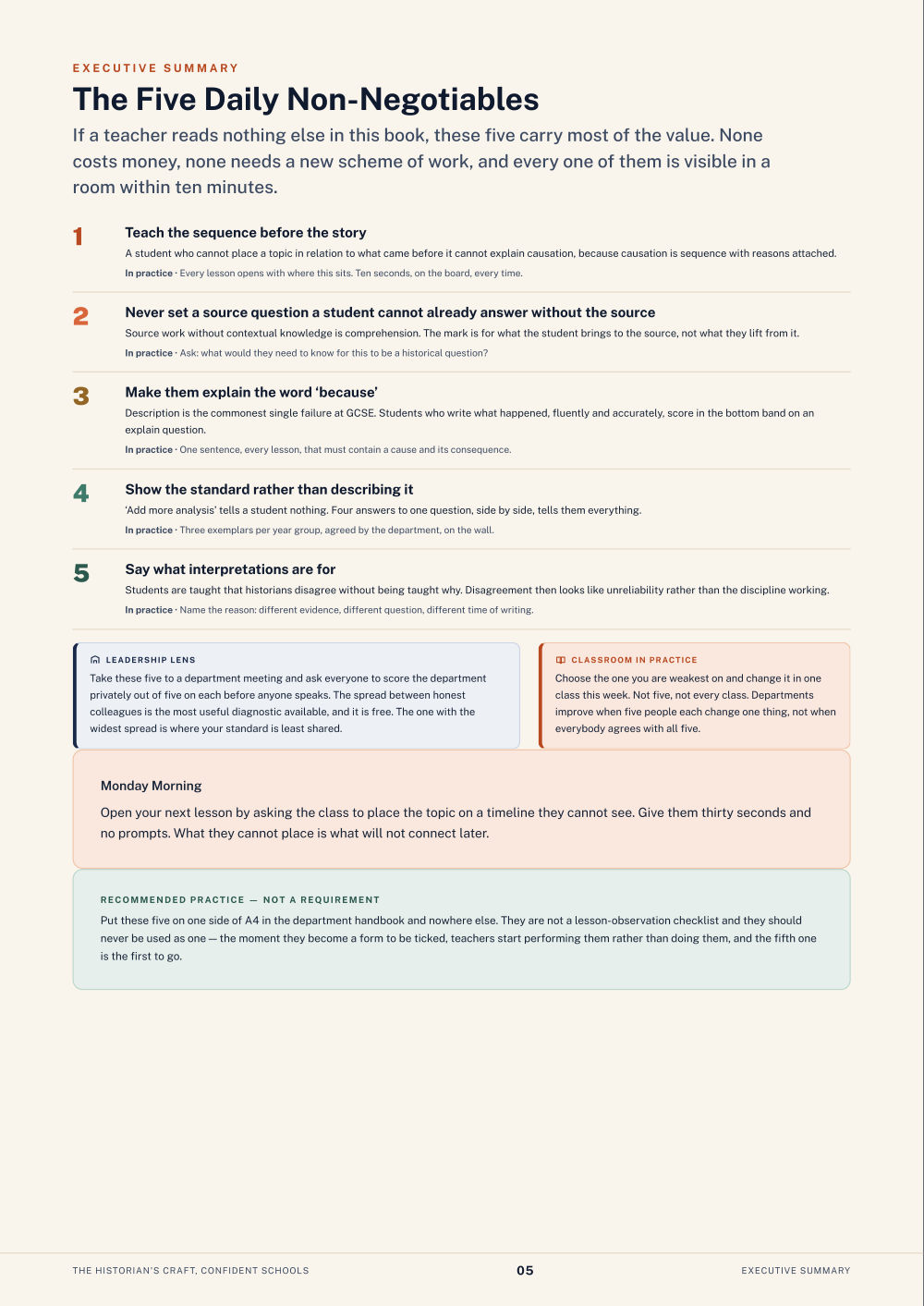 Page 5 of The Historian's Craft, Confident Schools