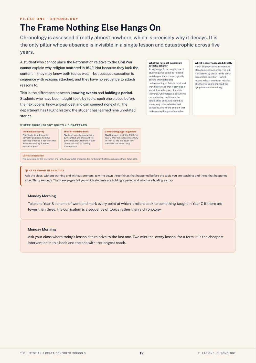 Page 12 of The Historian's Craft, Confident Schools