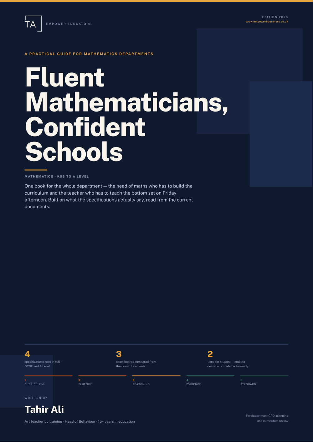 Page 1 of Fluent Mathematicians, Confident Schools