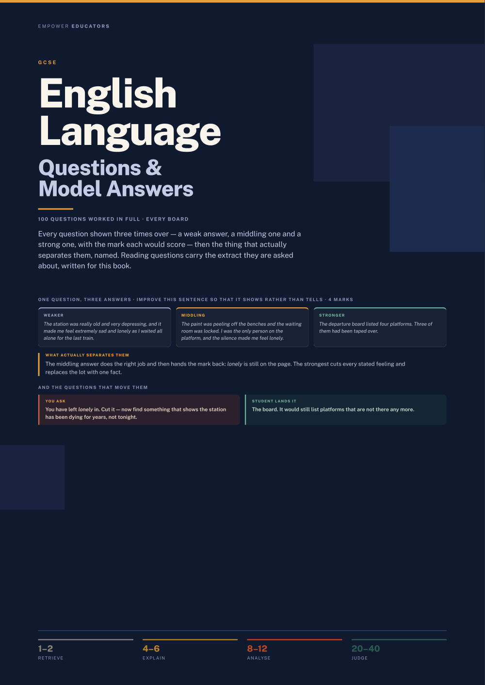 Page 1 of GCSE English Language Questions & Model Answers