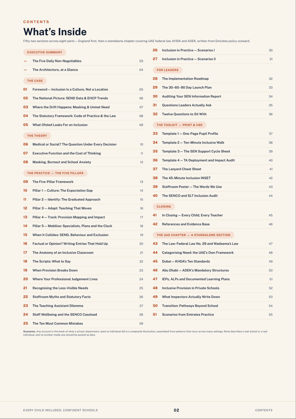 Page 2 of Every Child Included, Confident Schools