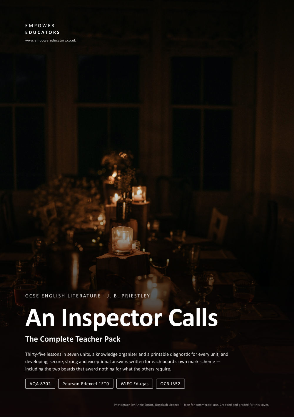 Page 1 of An Inspector Calls: The Complete Teacher Pack
